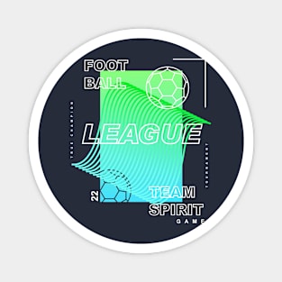 Football league team spirit Magnet